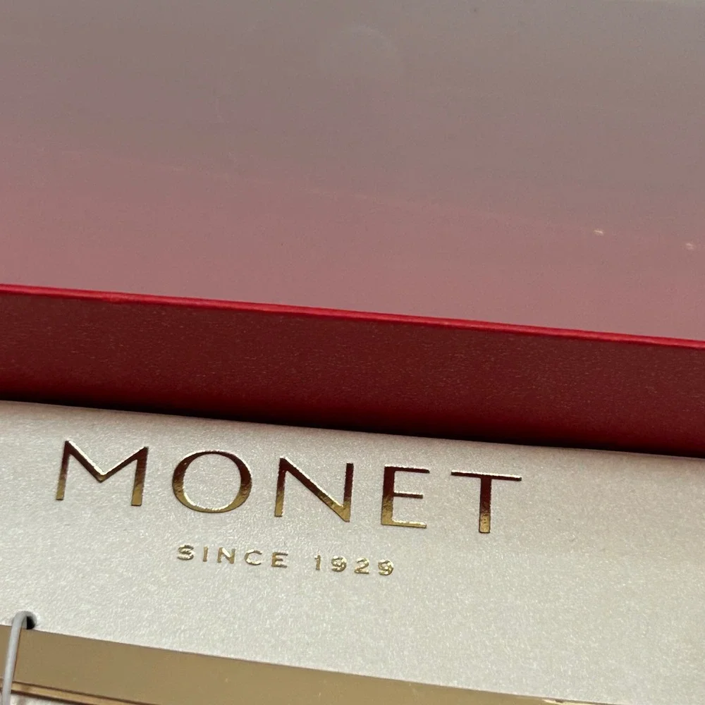 Monet Gold Tone Angel Charm Bookmark Gift‎ Boxed